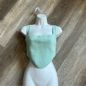 Handmade Crochet Cropped‎ Corset Tank Top